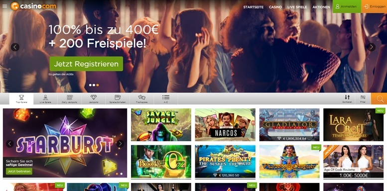 Casino.com Spiele