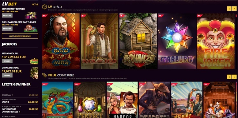 LVbet Casino Spiele