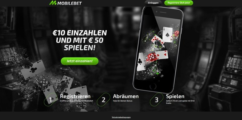 Vorschaubild des Mobilebet Casino Bonus