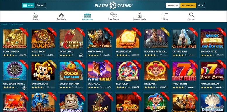 Platin Casino Spiele