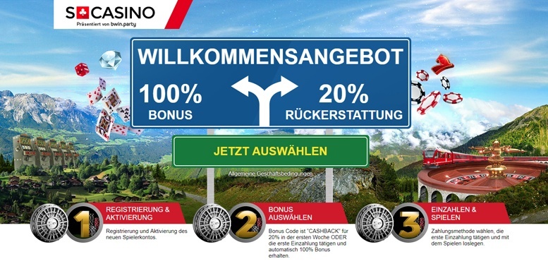 Vorschaubild des SCasino Bonus