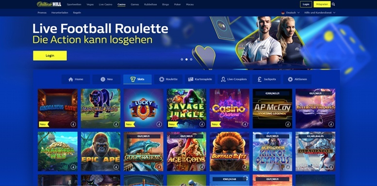 WilliamHill Casino Spiele