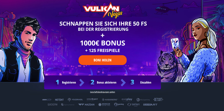 Vorschaubild des Vulkan Vegas Bonus