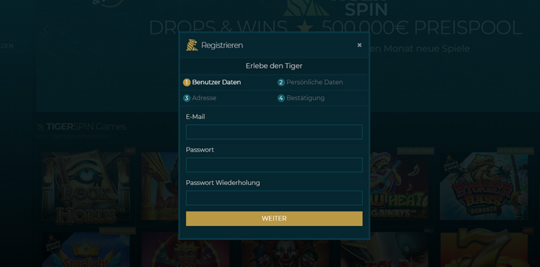 Tigerspin-registration-form